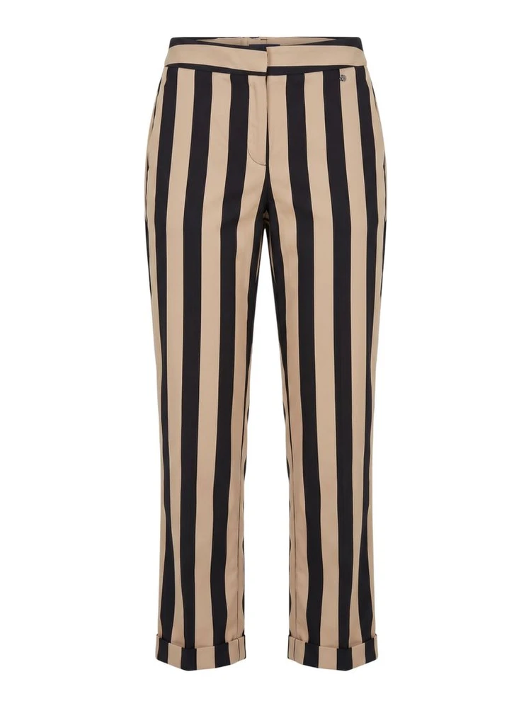 Black Viscose Women Trousers