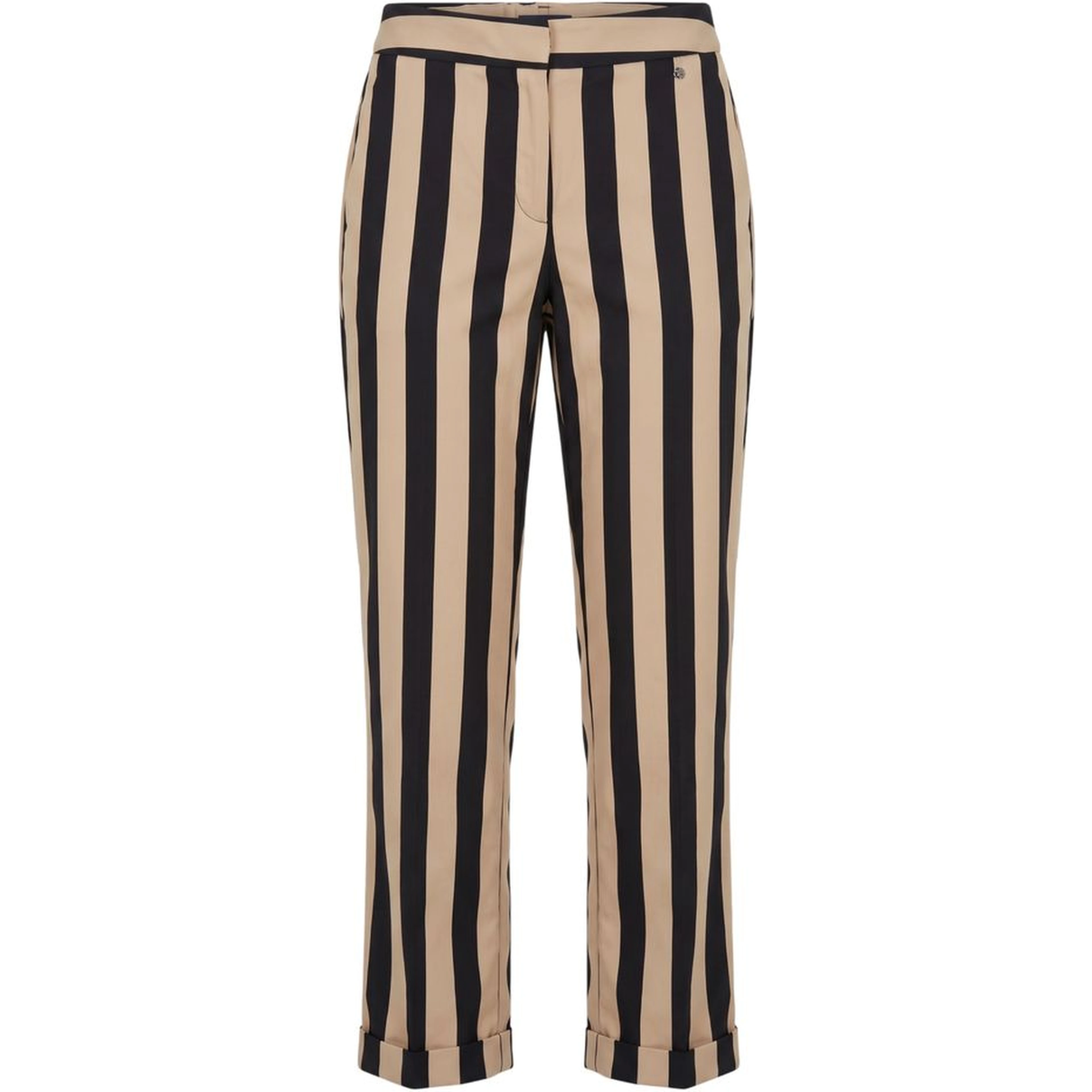 Black Viscose Women Trousers
