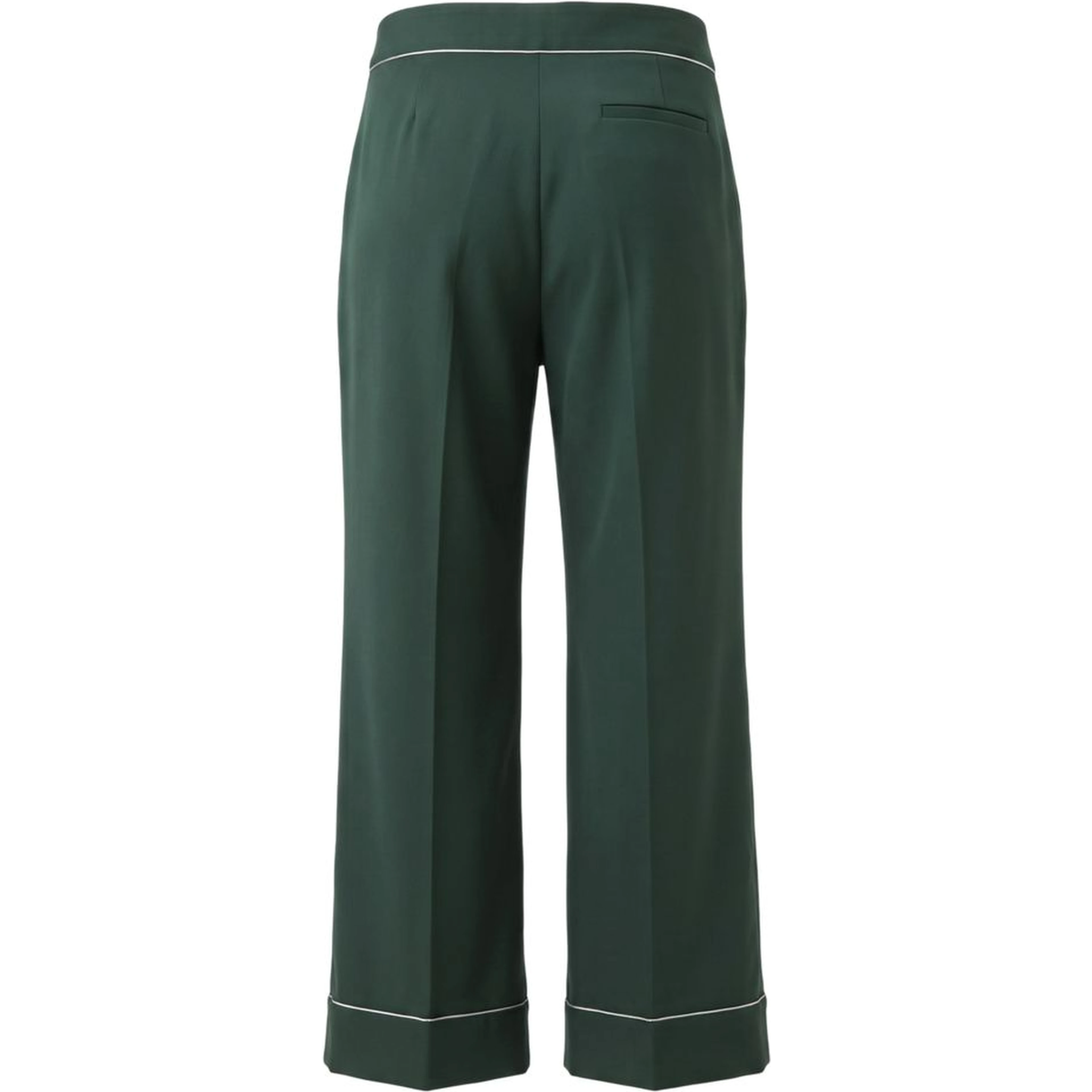 Green Polyester Women Pants