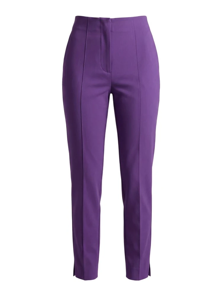 Purple Viscose Women Pants