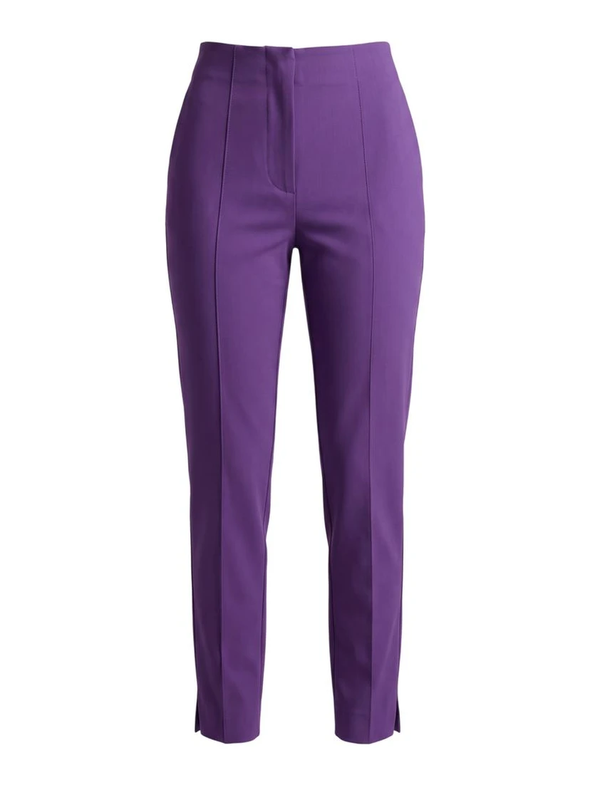 Purple Viscose Women Pants