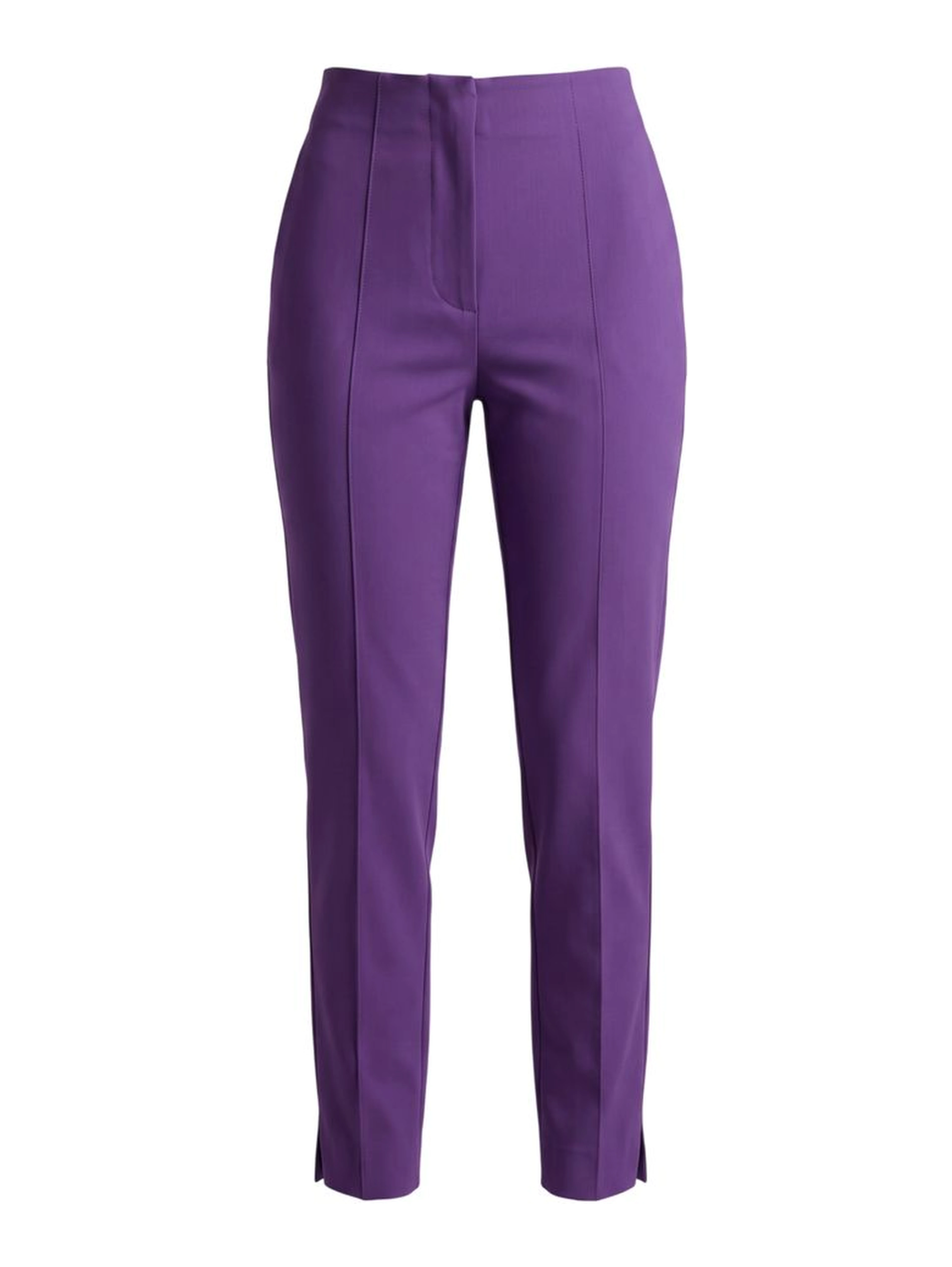 Purple Viscose Women Pants