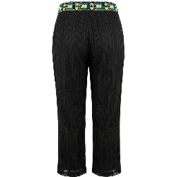 Black Polyamide Women Pants