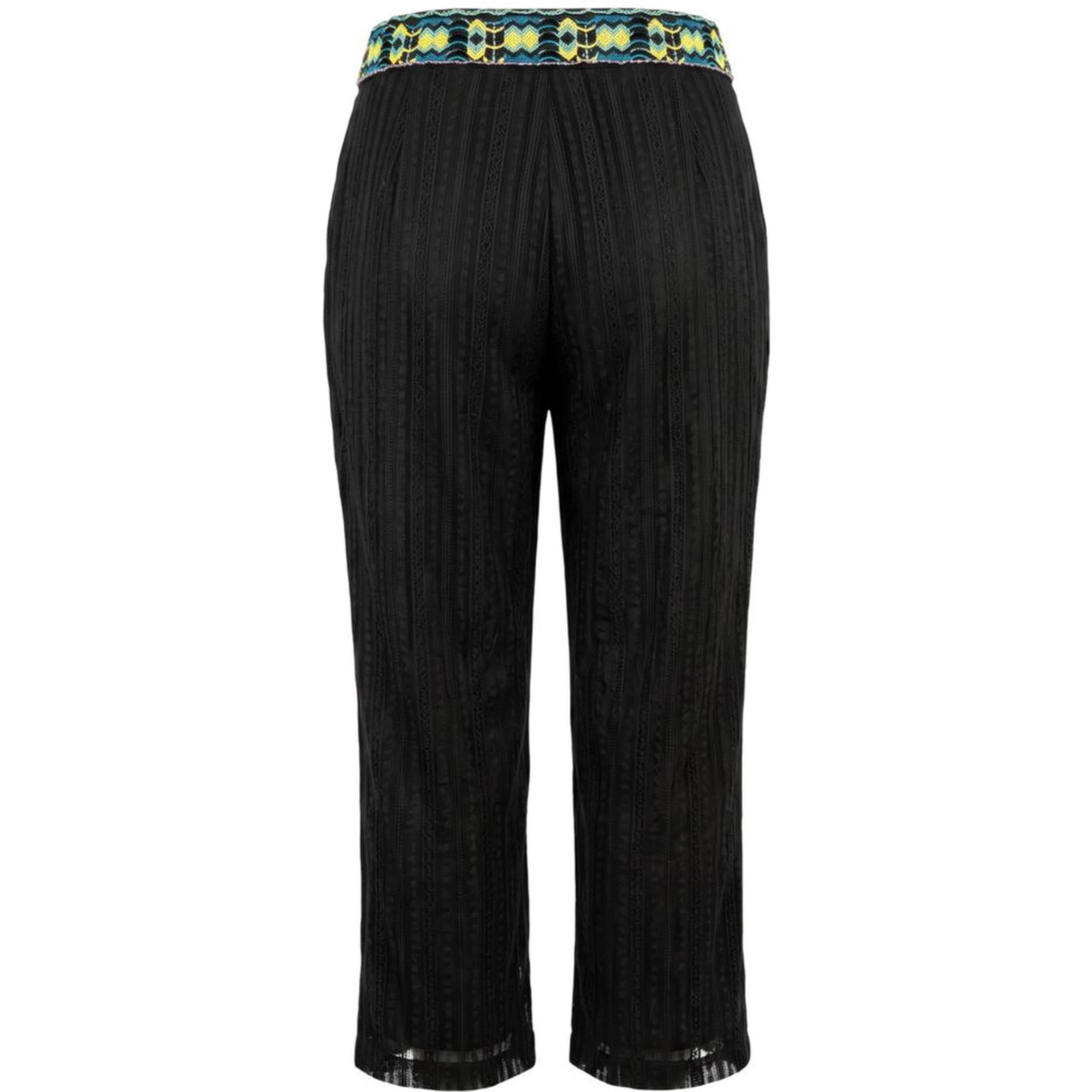 Black Polyamide Women Pants