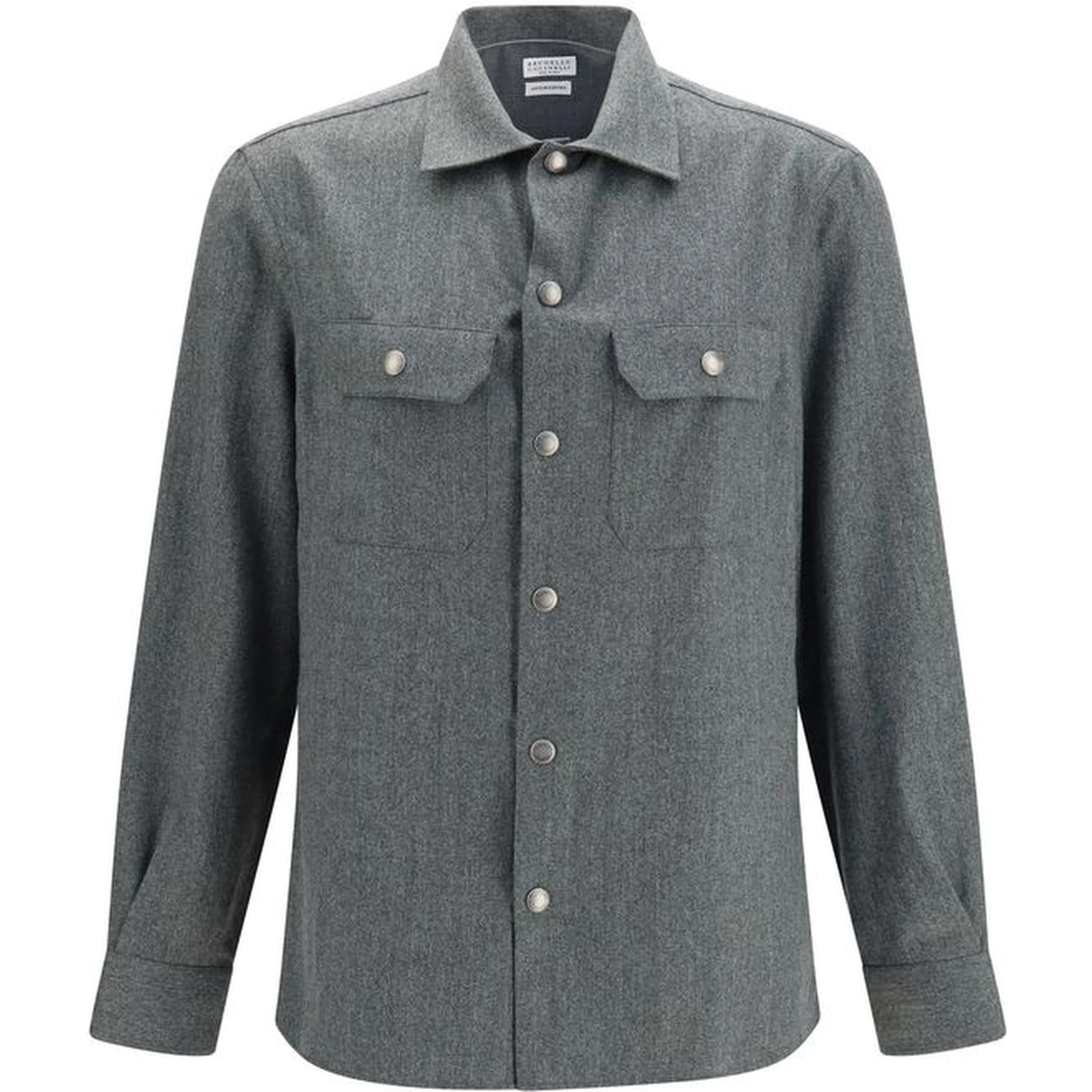 Gray Wool Oves Aries Dress Shirt