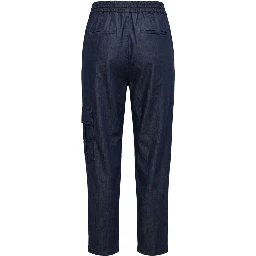 Blue Cotton Women's Pant
