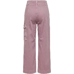 Purple Cotton Women Pants