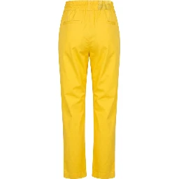 Yellow Cotton Women Pant