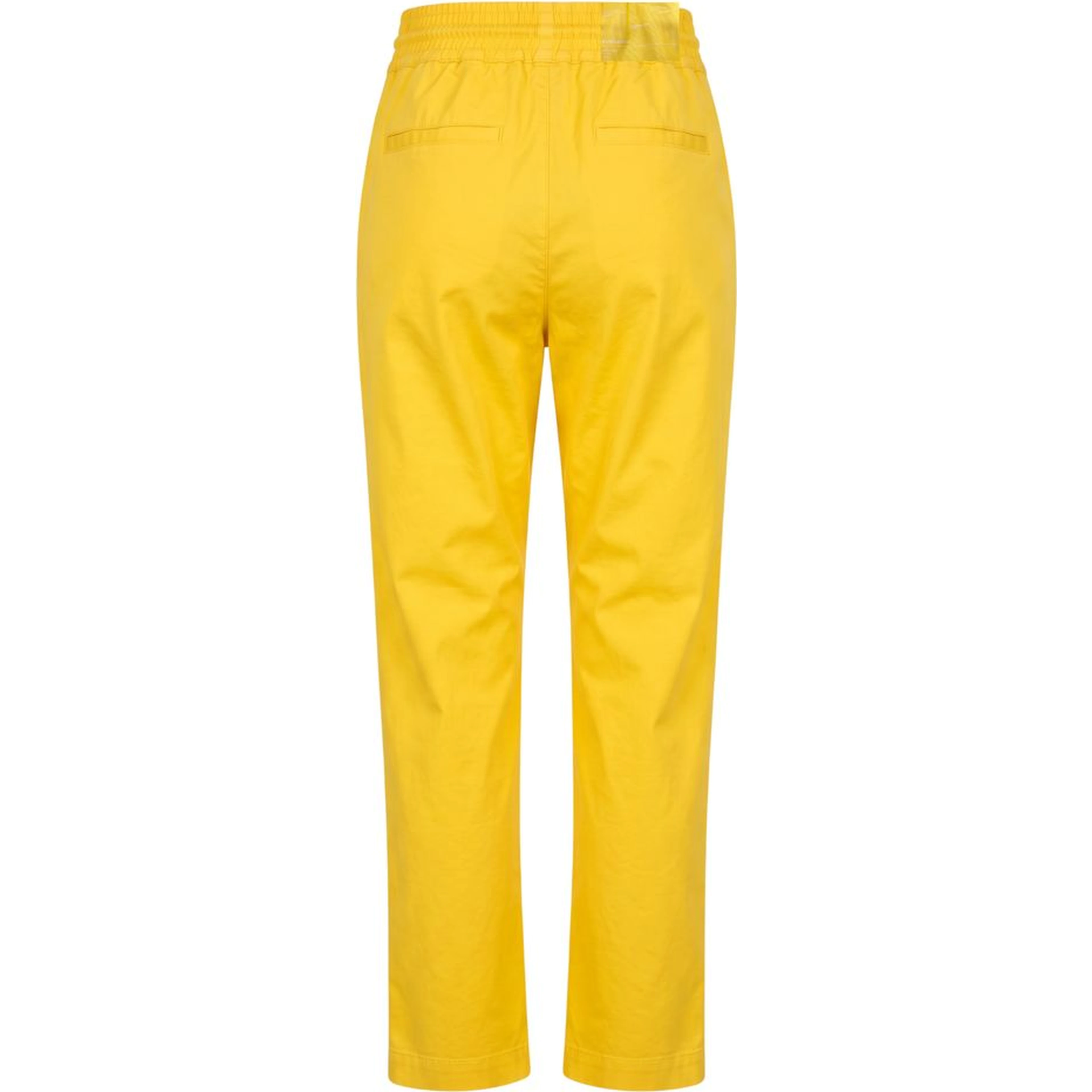 Yellow Cotton Women Pant