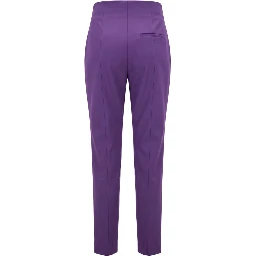Purple Viscose Women Pants