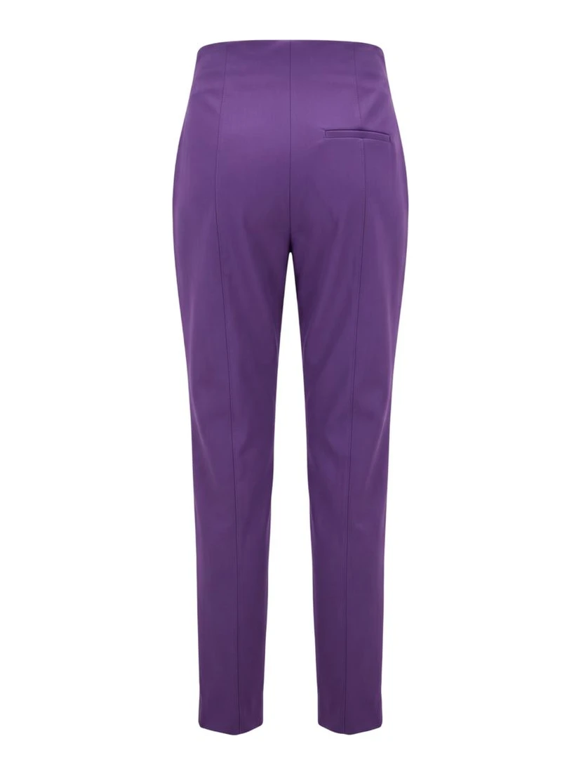 Purple Viscose Women Pants