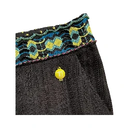 Black Polyamide Women Pants