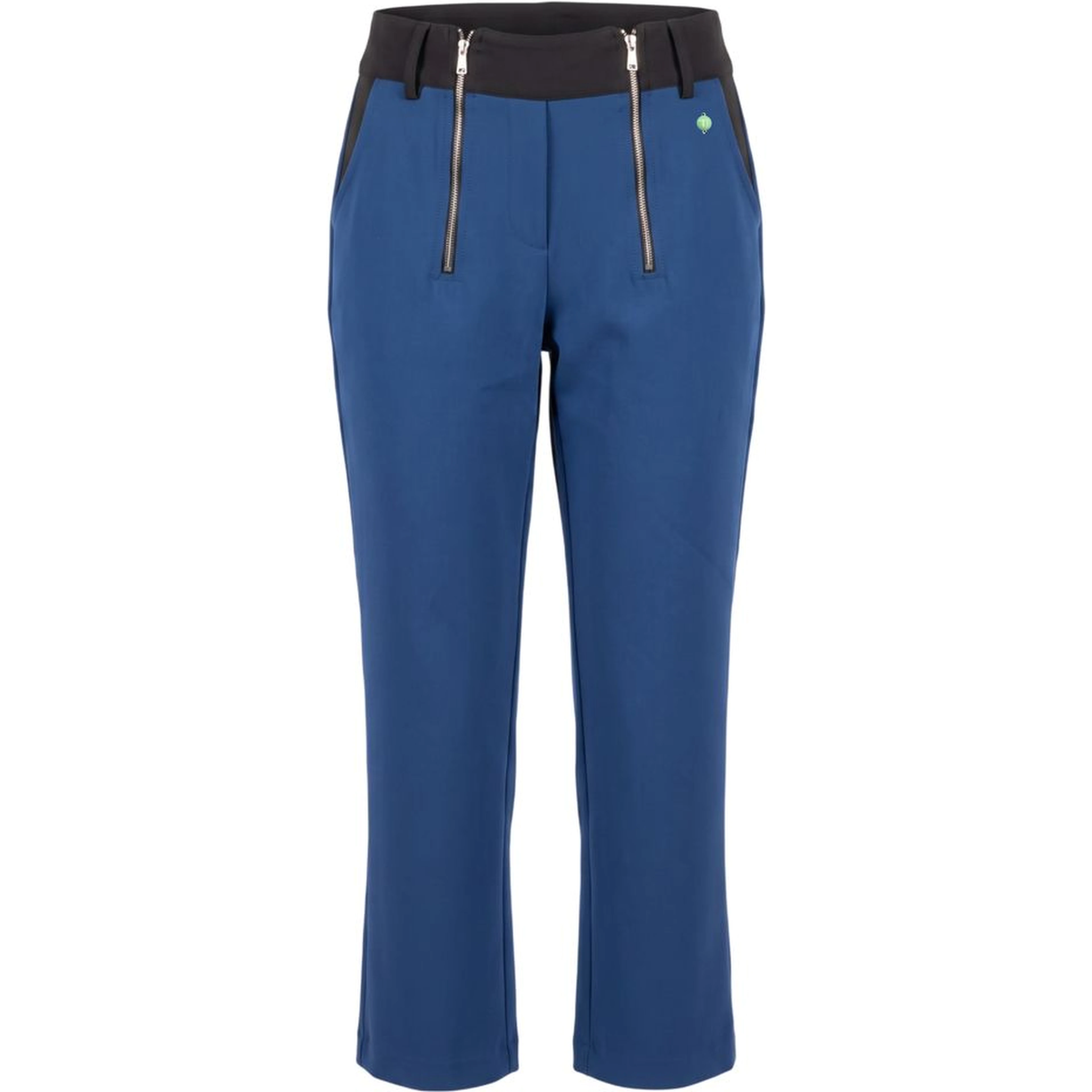 Blue Polyester Women Pant