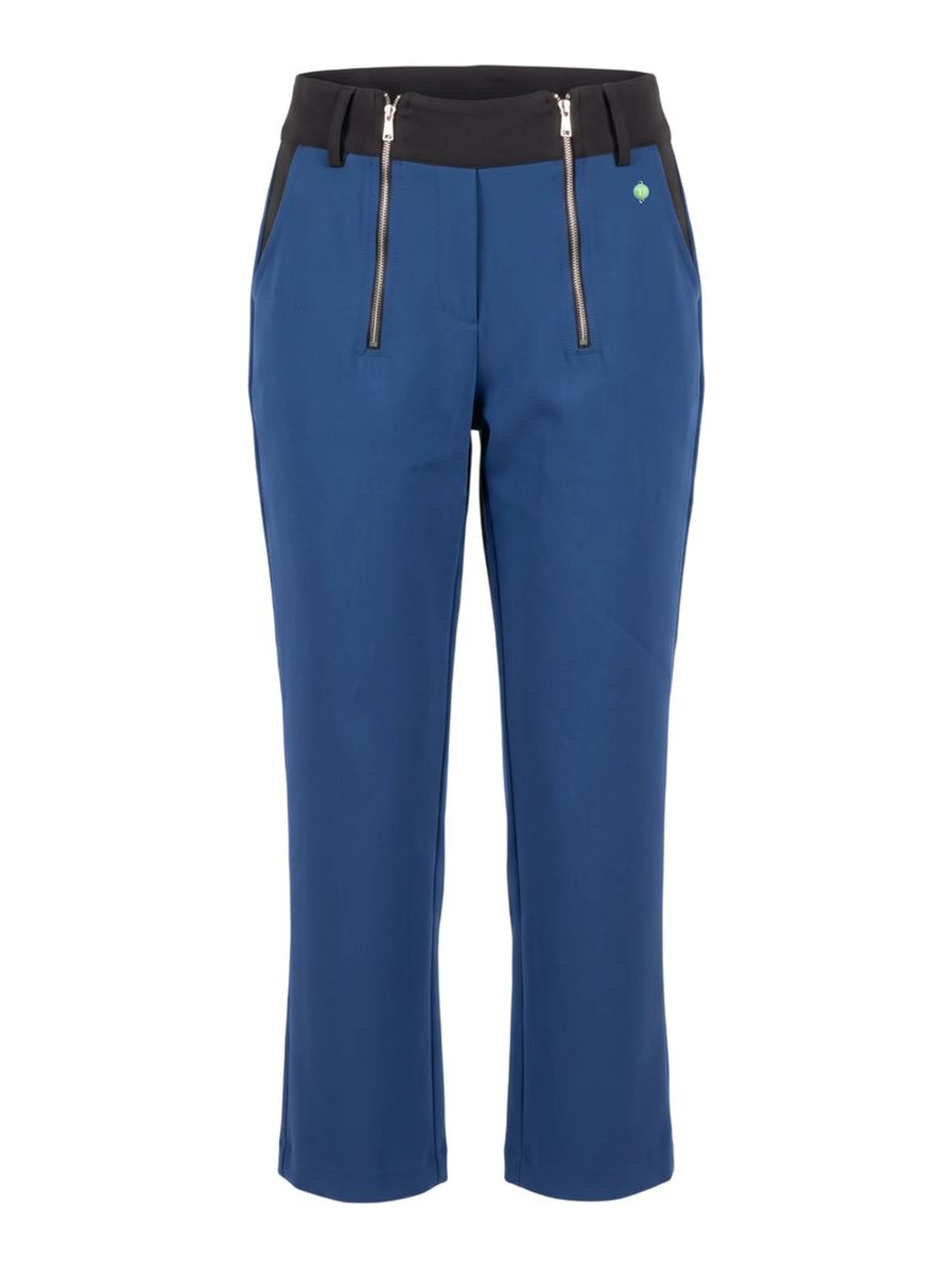 Blue Polyester Women Pant