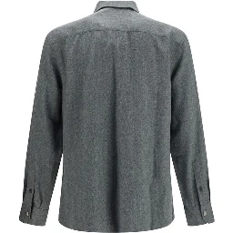 Gray Wool Oves Aries Dress Shirt