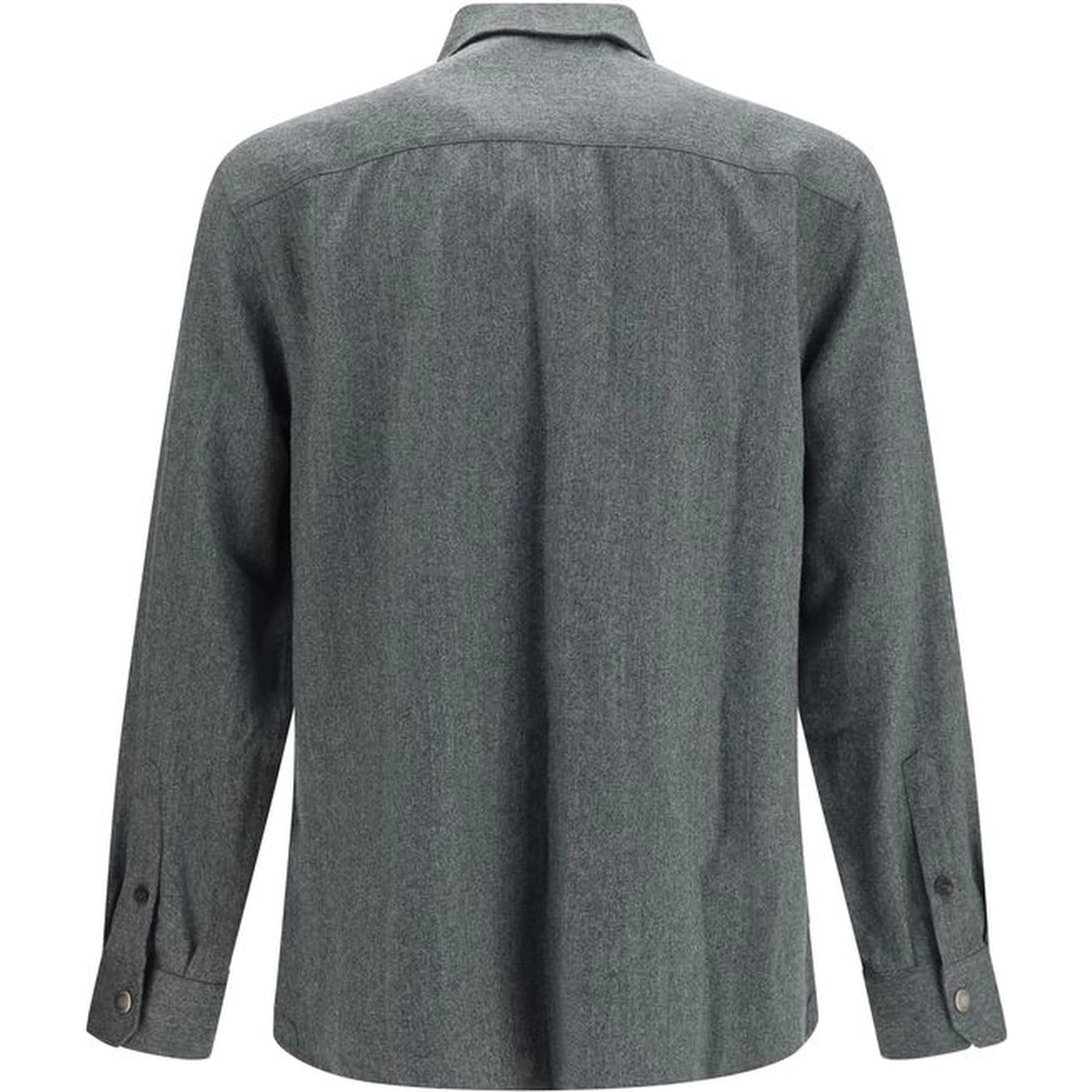 Gray Wool Oves Aries Dress Shirt