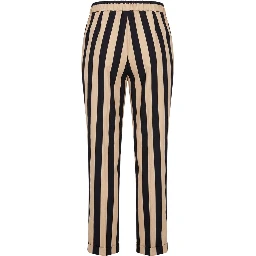 Black Viscose Women Trousers