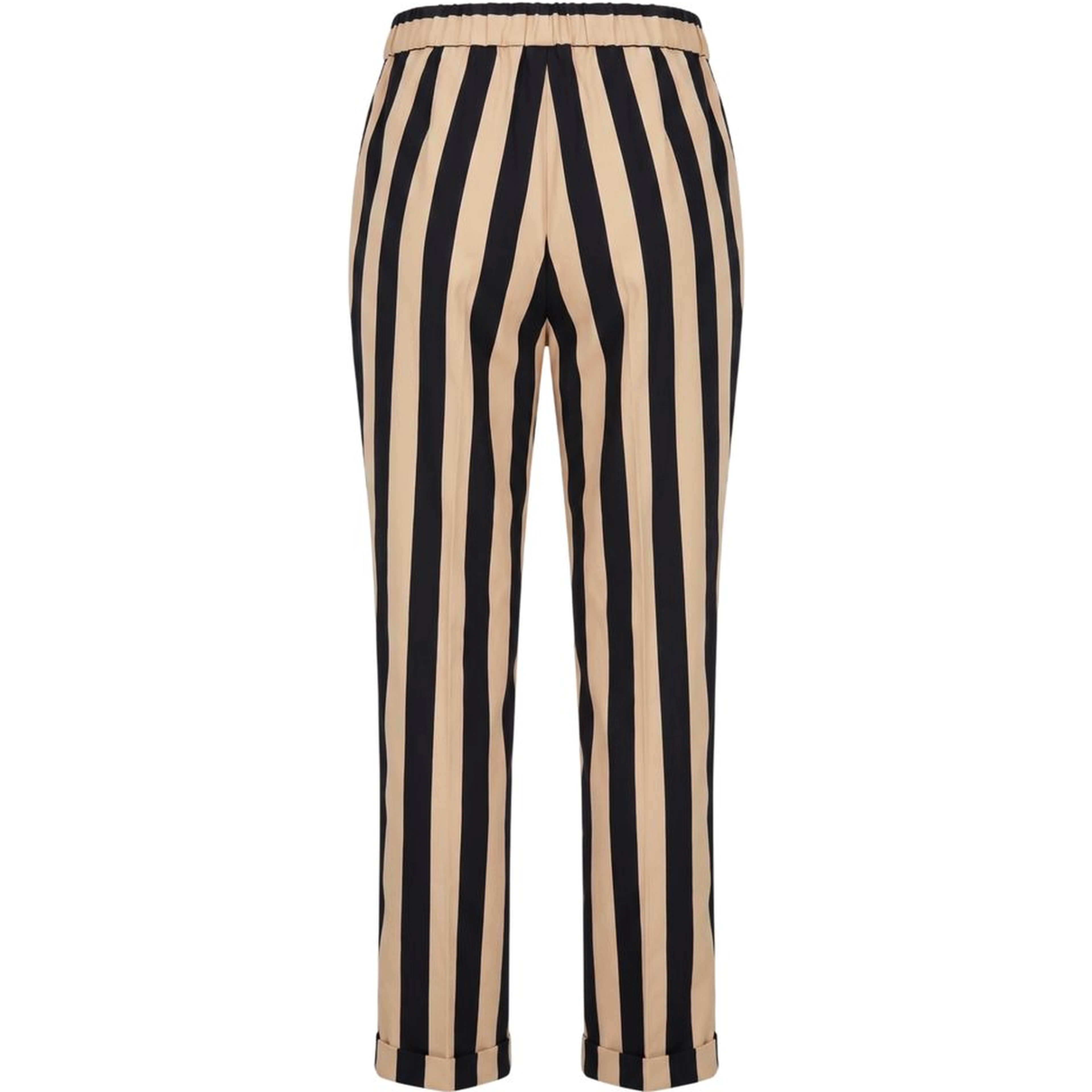 Black Viscose Women Trousers