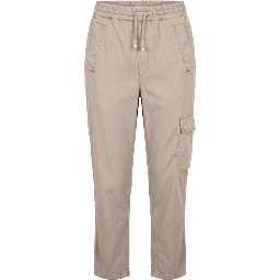Beige Lyocell Women Pants
