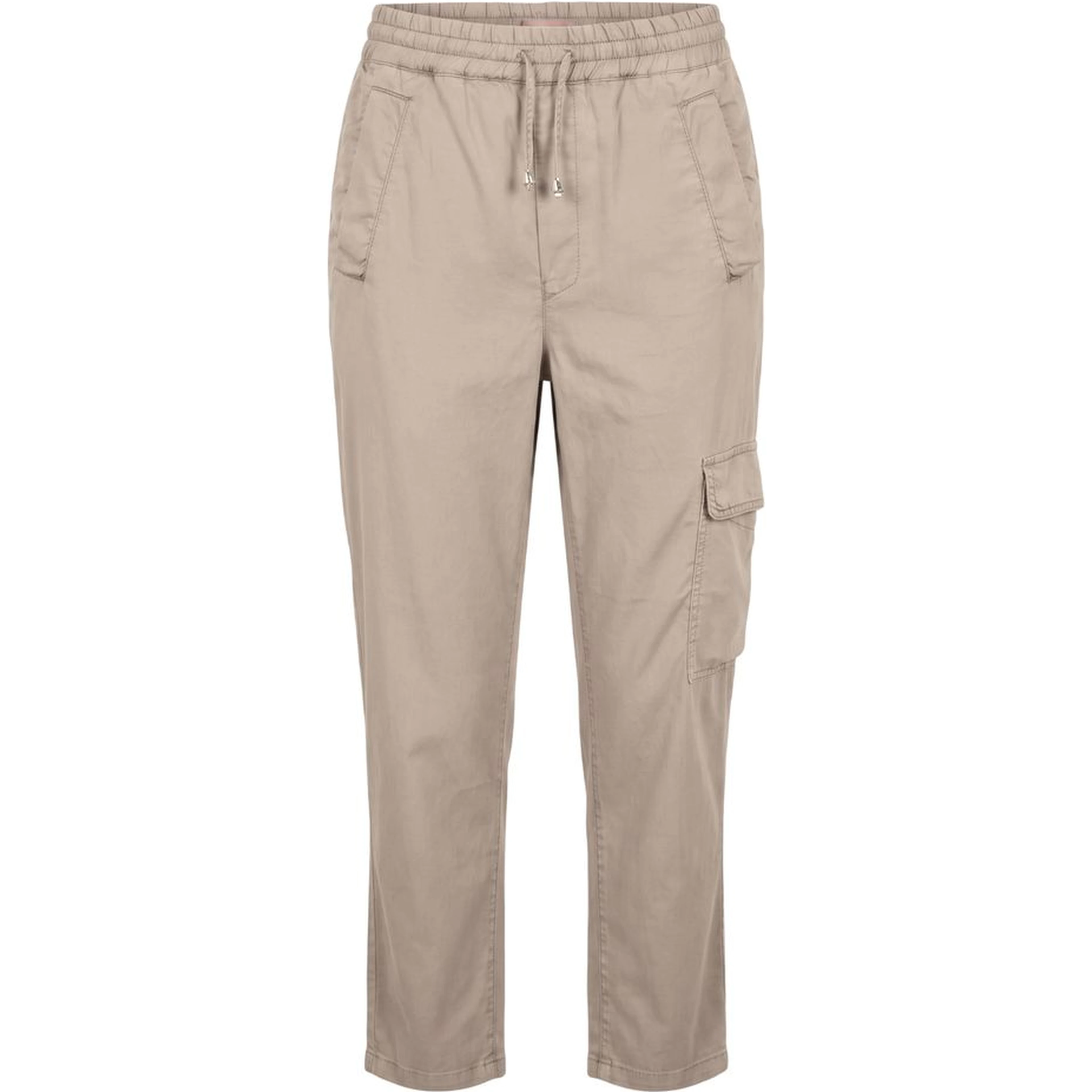 Beige Lyocell Women Pants
