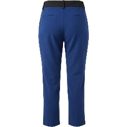 Blue Polyester Women Pant