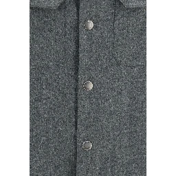 Gray Wool Oves Aries Dress Shirt