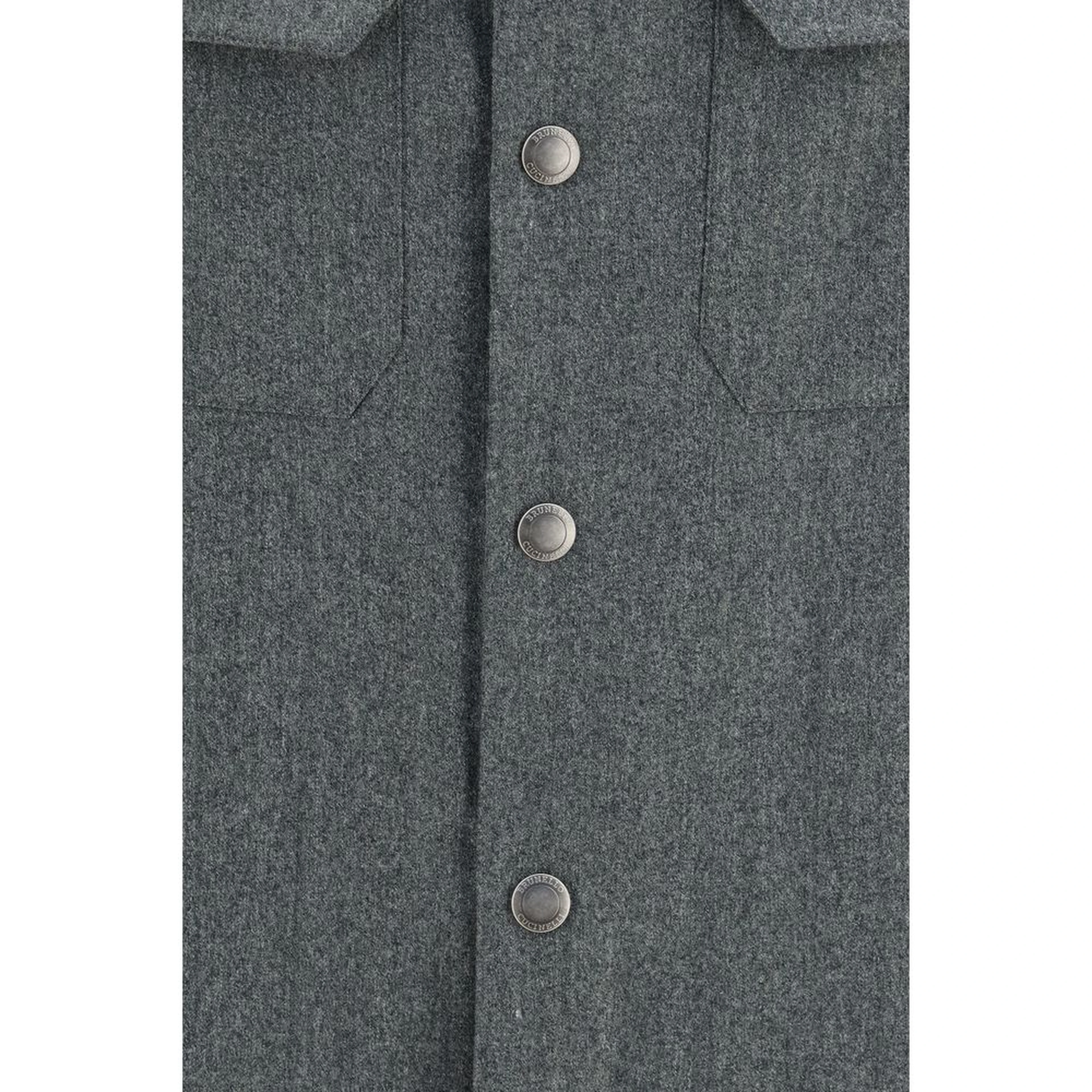 Gray Wool Oves Aries Dress Shirt