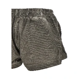 Gray Cotton Bermuda Shorts