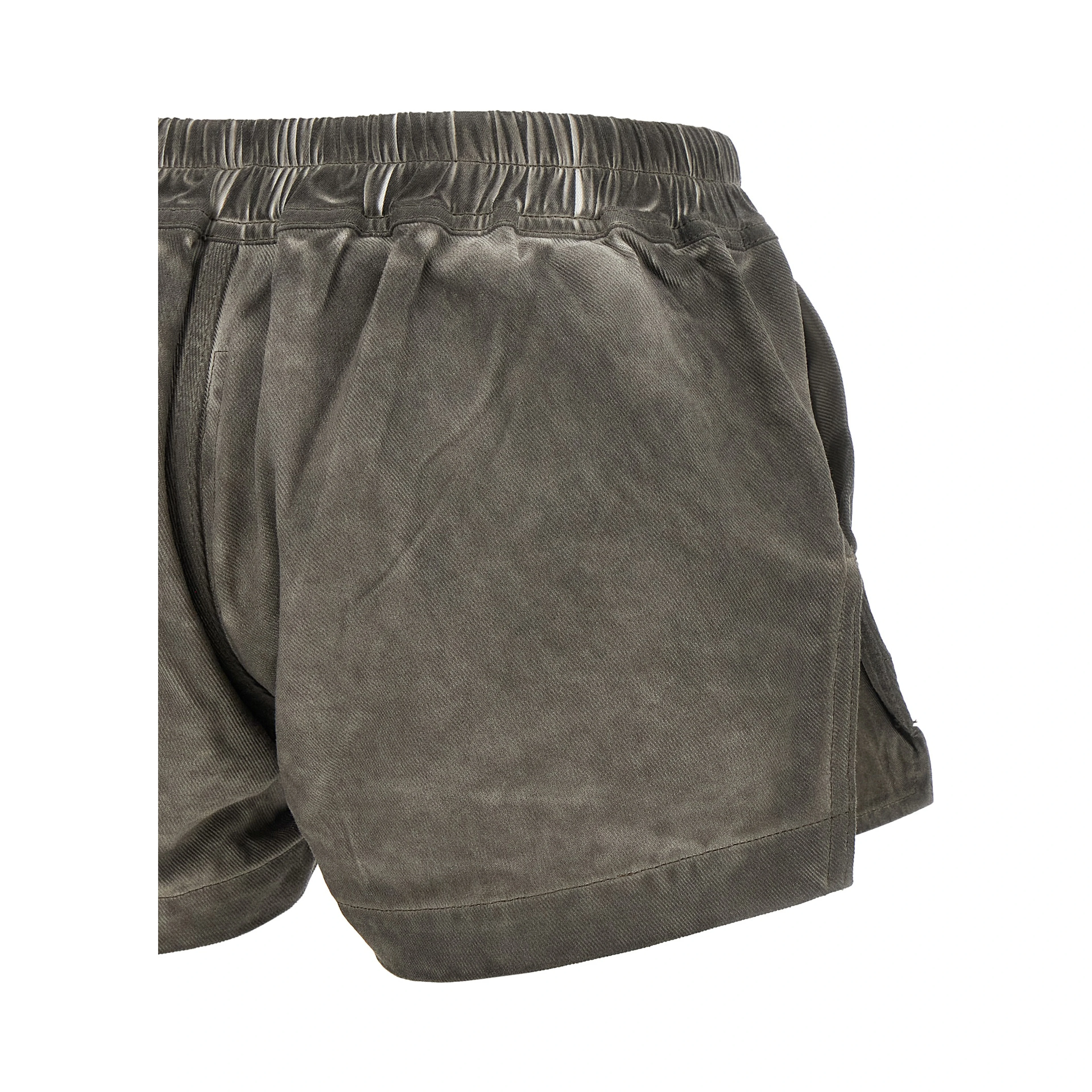 Gray Cotton Bermuda Shorts