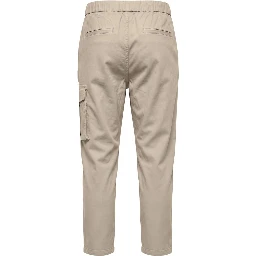 Beige Lyocell Women Pants