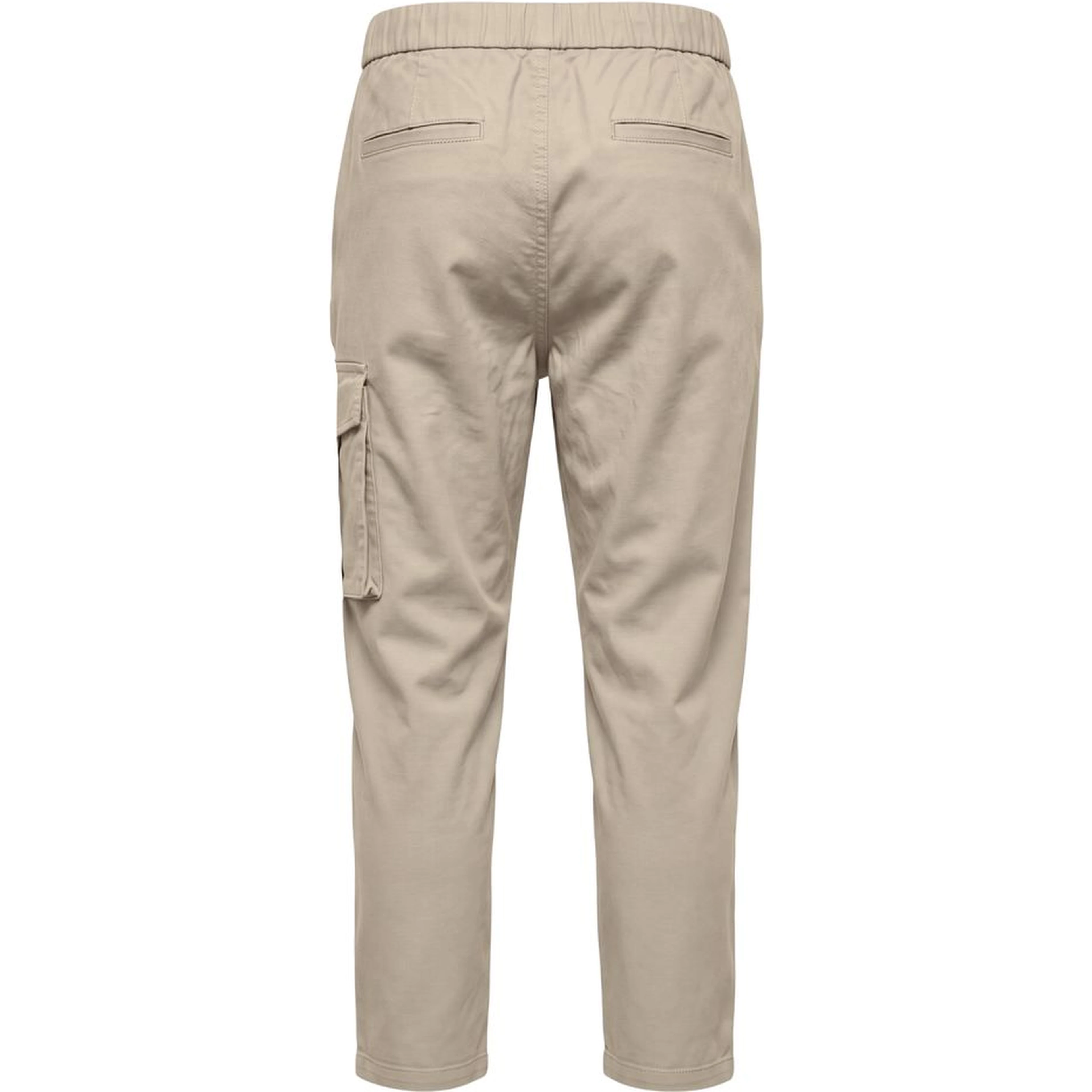 Beige Lyocell Women Pants