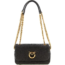 Brown Lamb Leather Crossbody Bag