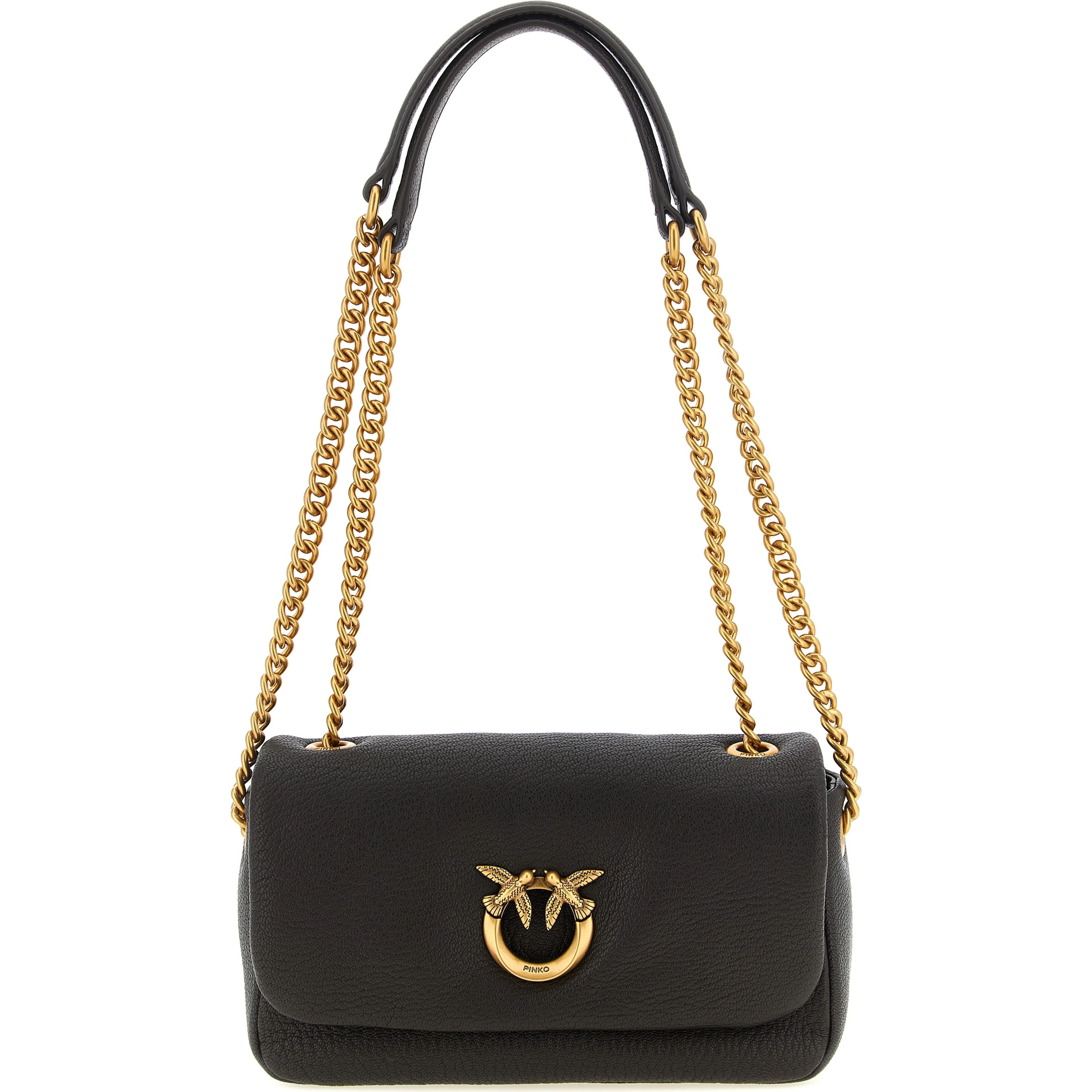 Brown Lamb Leather Crossbody Bag