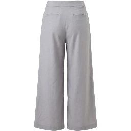 Grey Polyester Women's Pant
