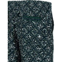 Multicolor Silk Bermuda Shorts