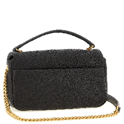 Brown Lamb Leather Crossbody Bag