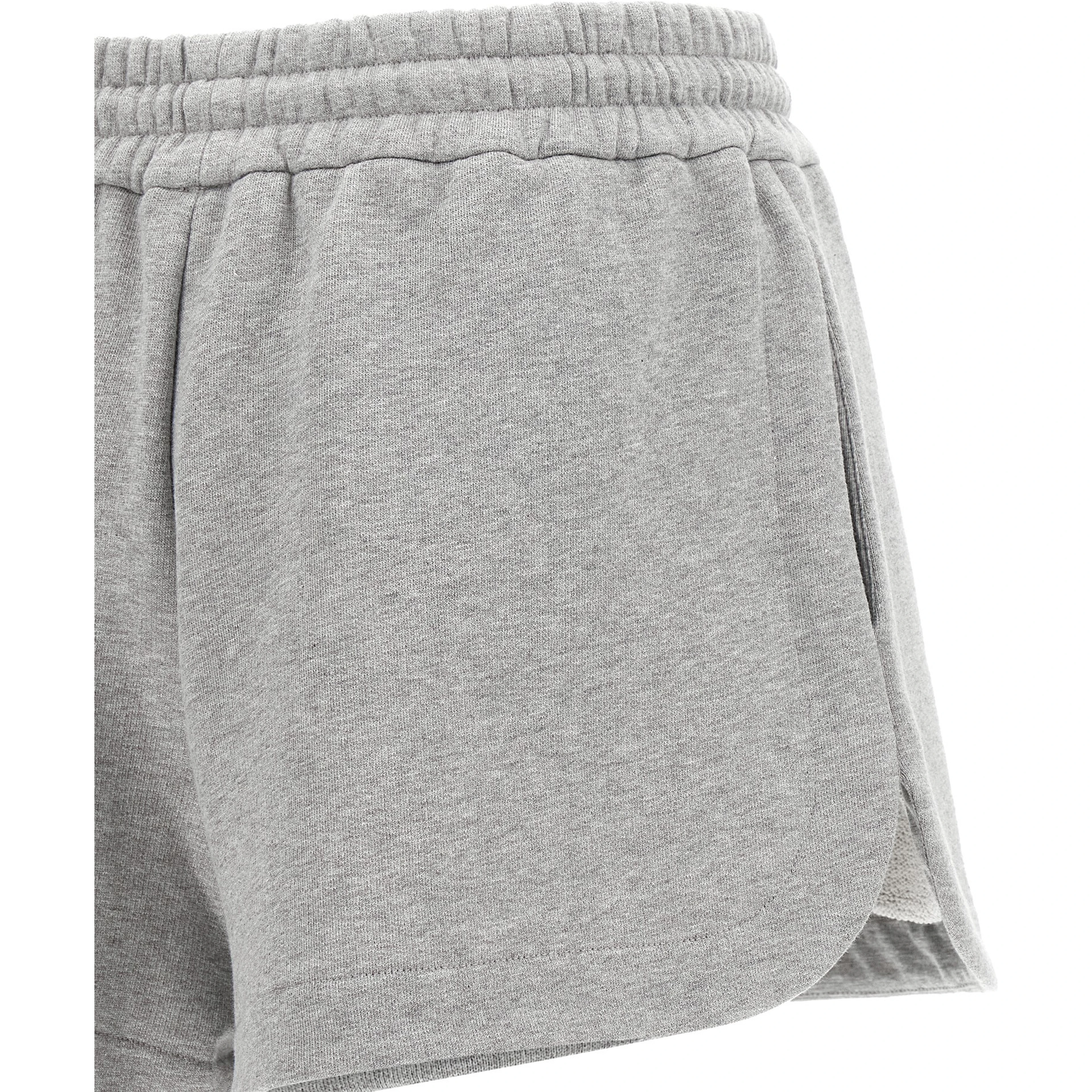 Gray Cotton Bermuda Shorts