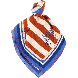 Multicolor Silk Foulard