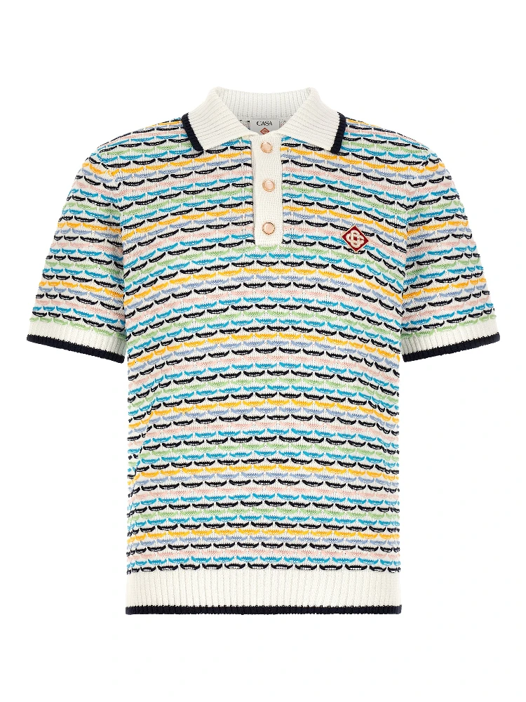 Multicolor Cotton Polo Shirt