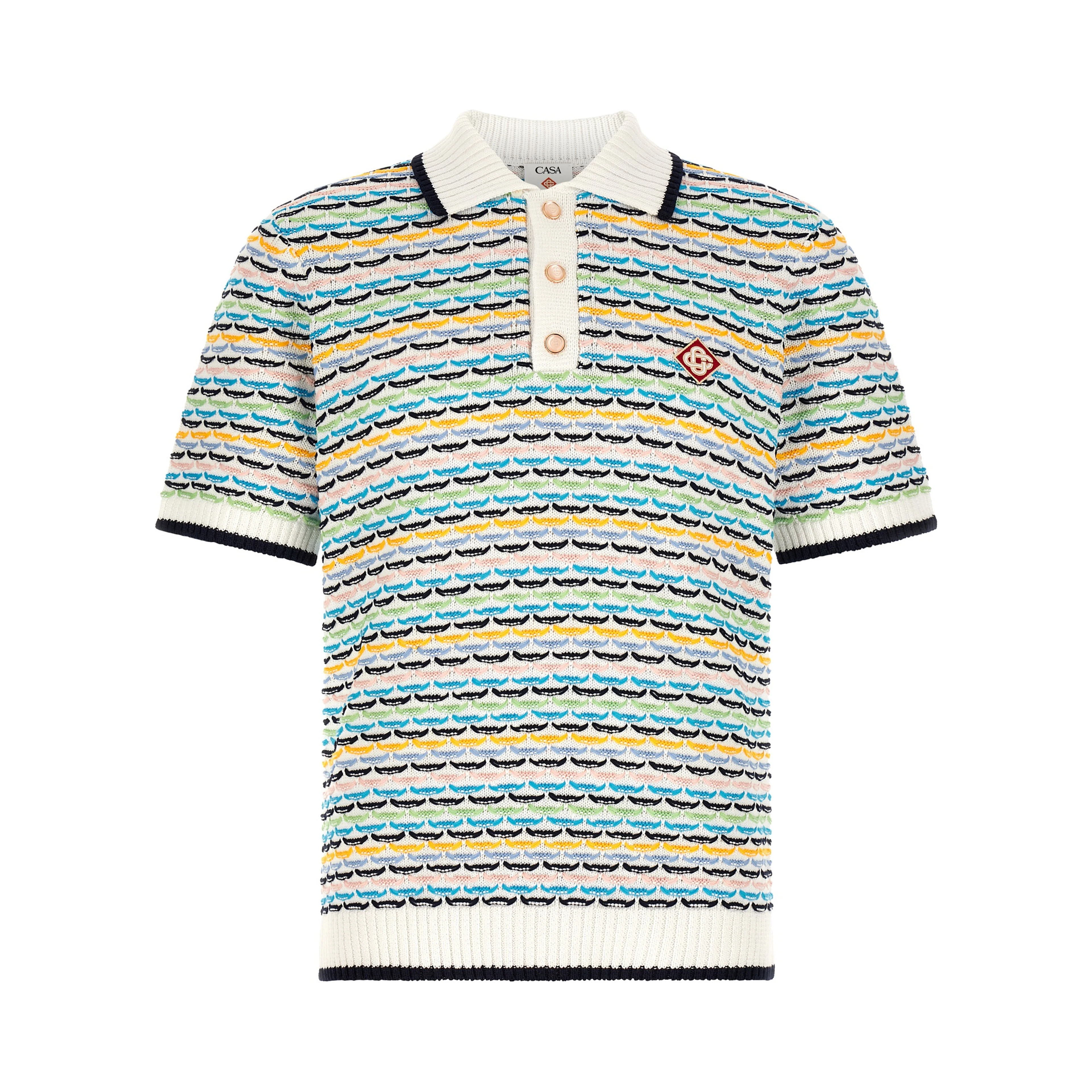 Multicolor Cotton Polo Shirt
