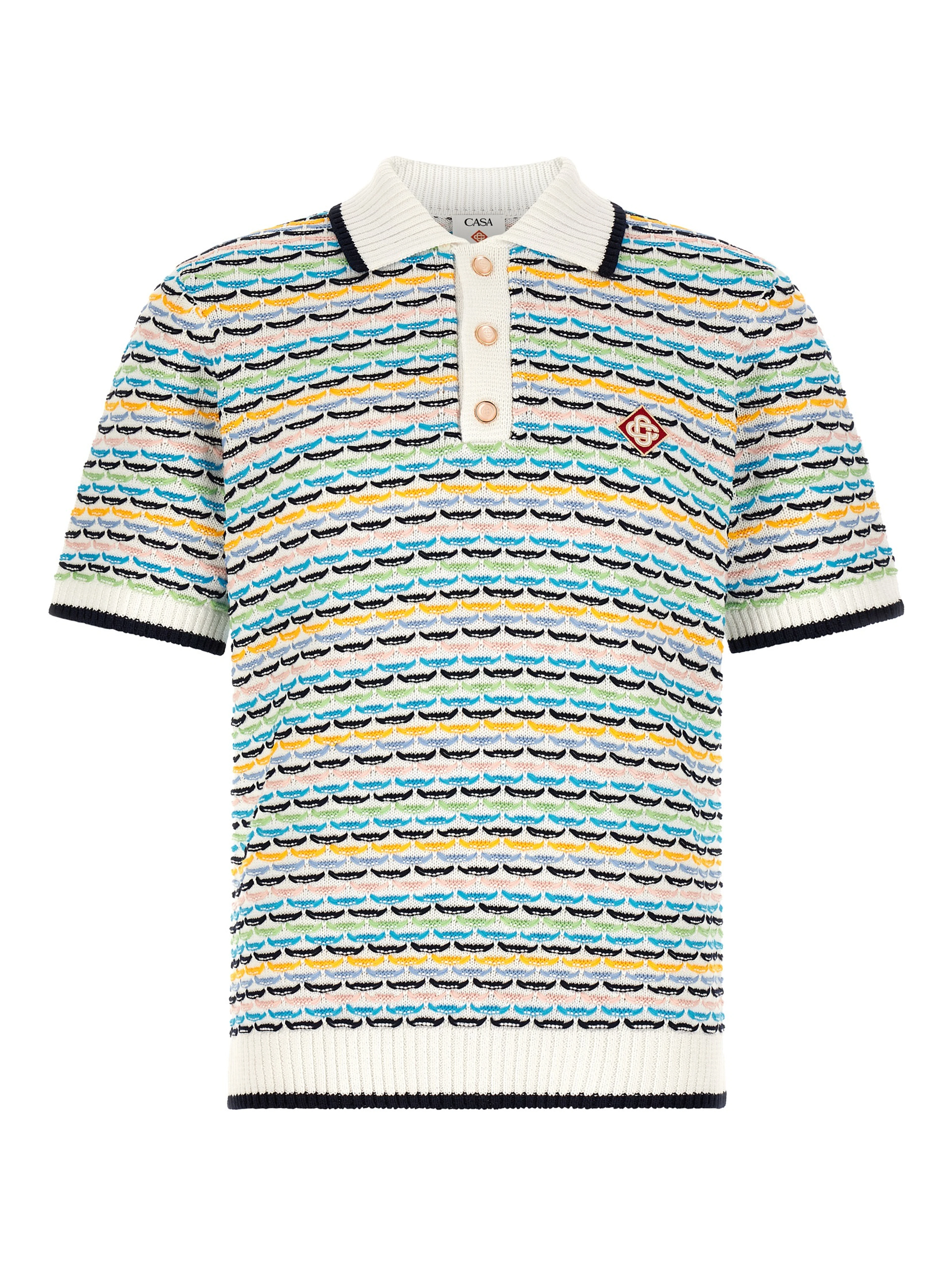 Multicolor Cotton Polo Shirt