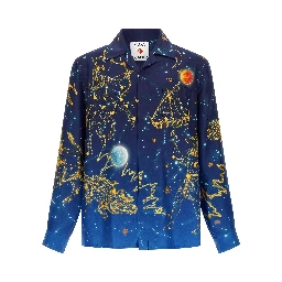 Blue Silk Blouse