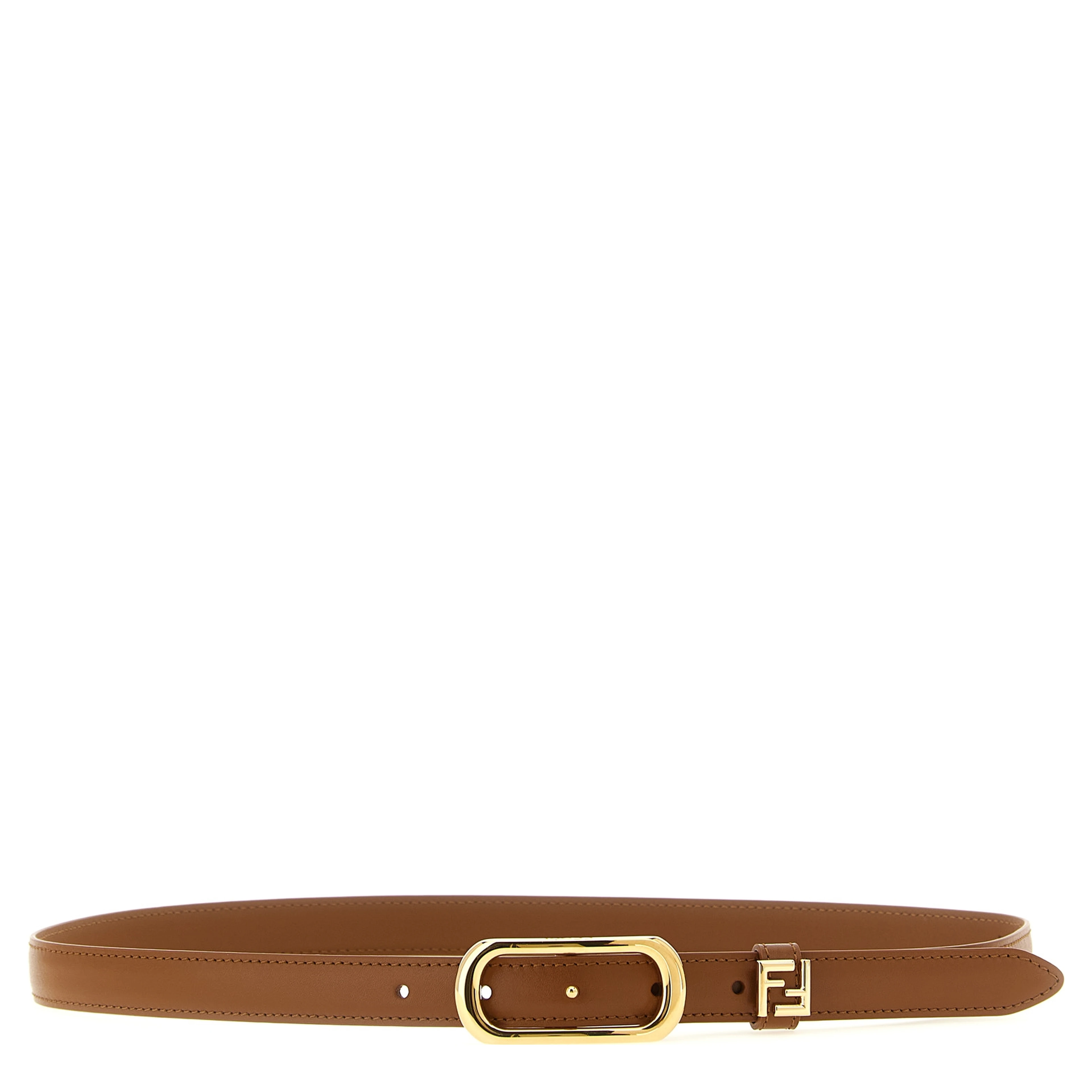 Brown Calfskin Regular Belt