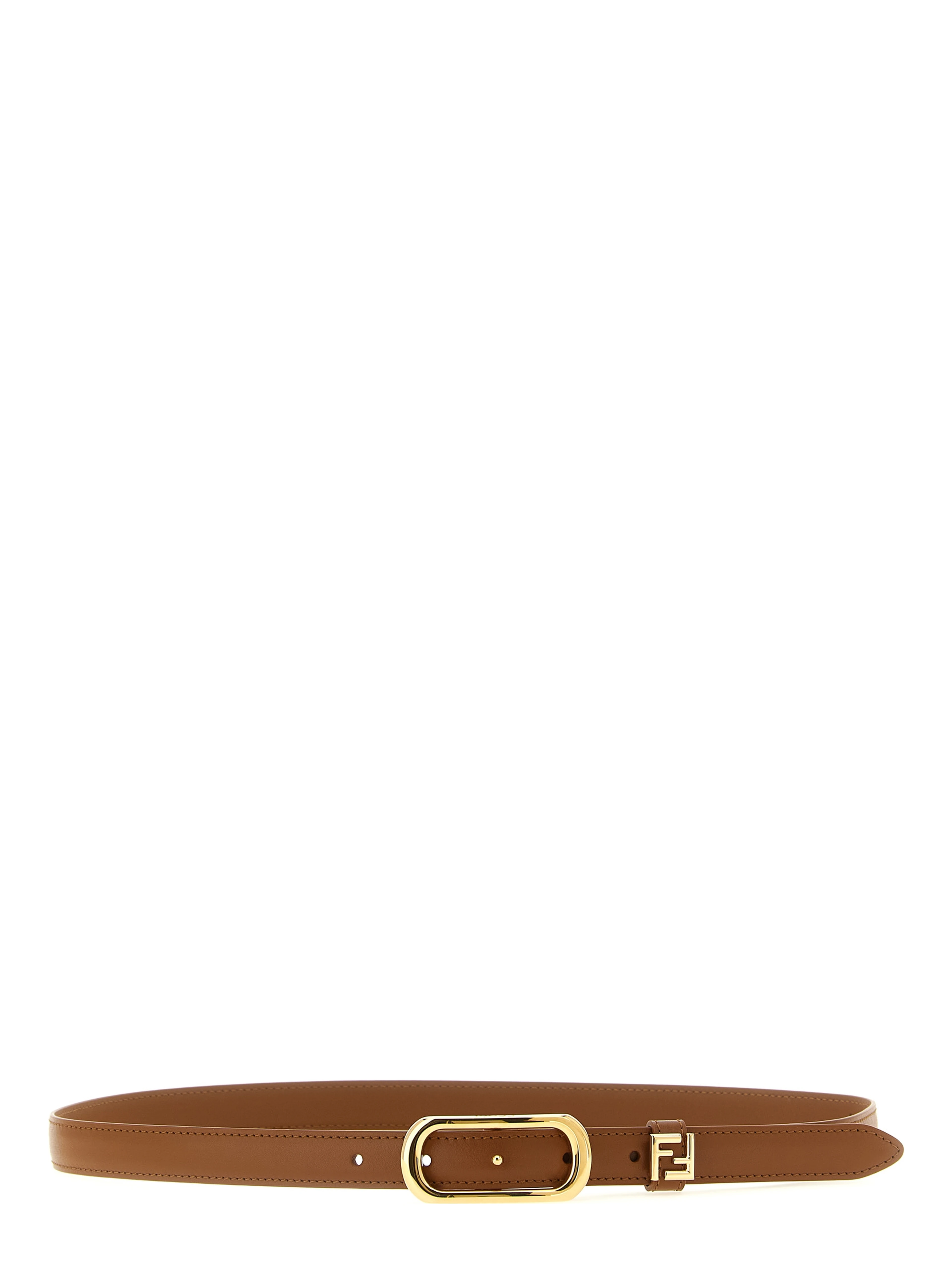 Brown Calfskin Regular Belt