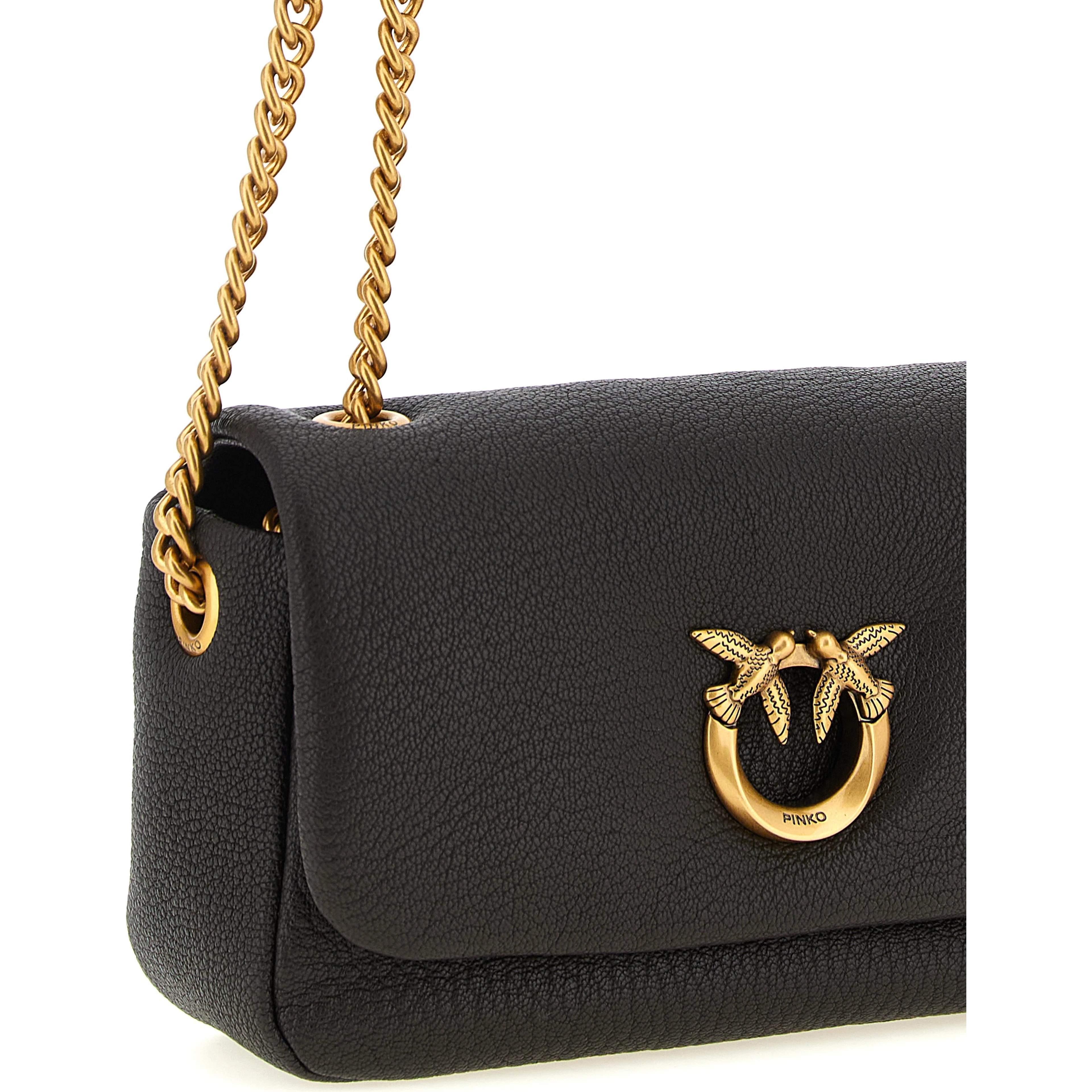 Brown Lamb Leather Crossbody Bag