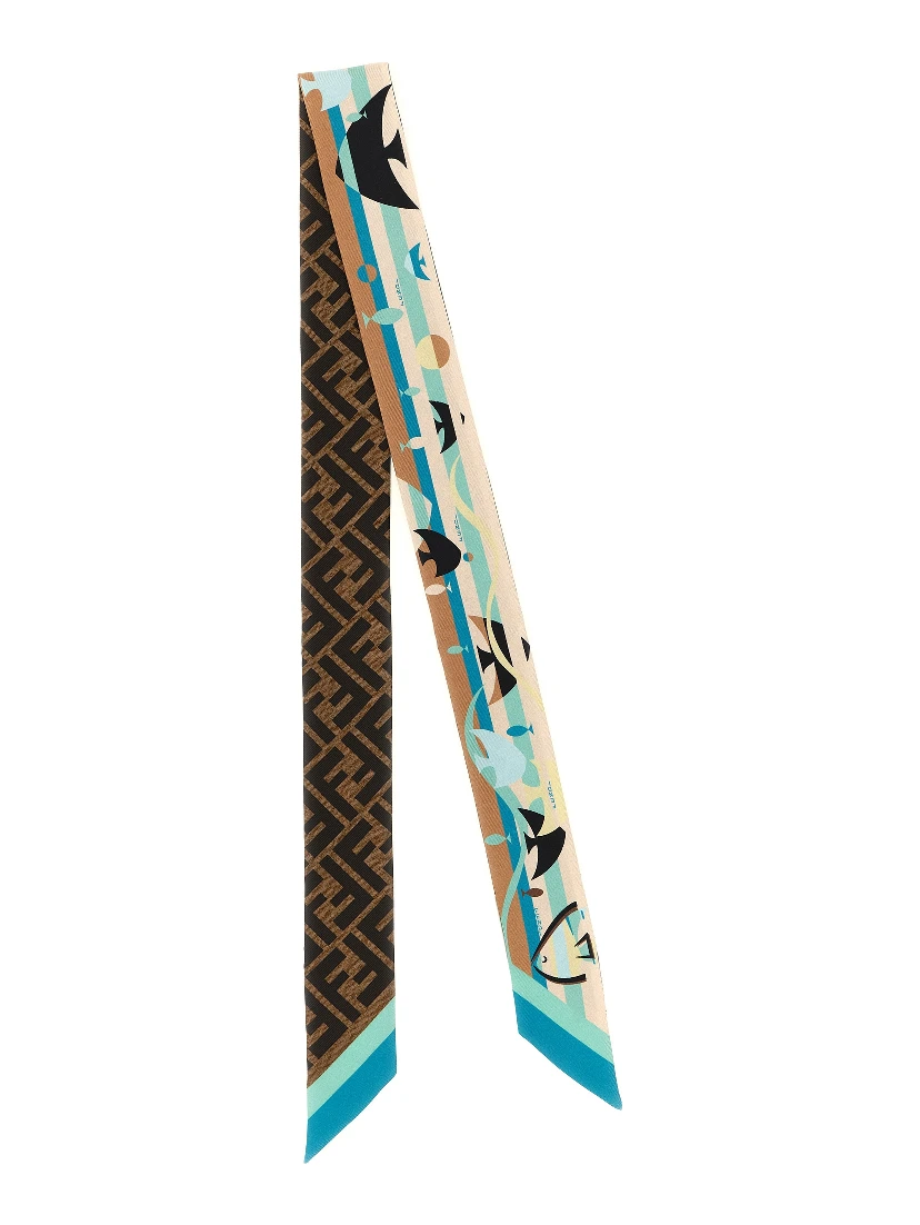 Multicolor Silk Foulard
