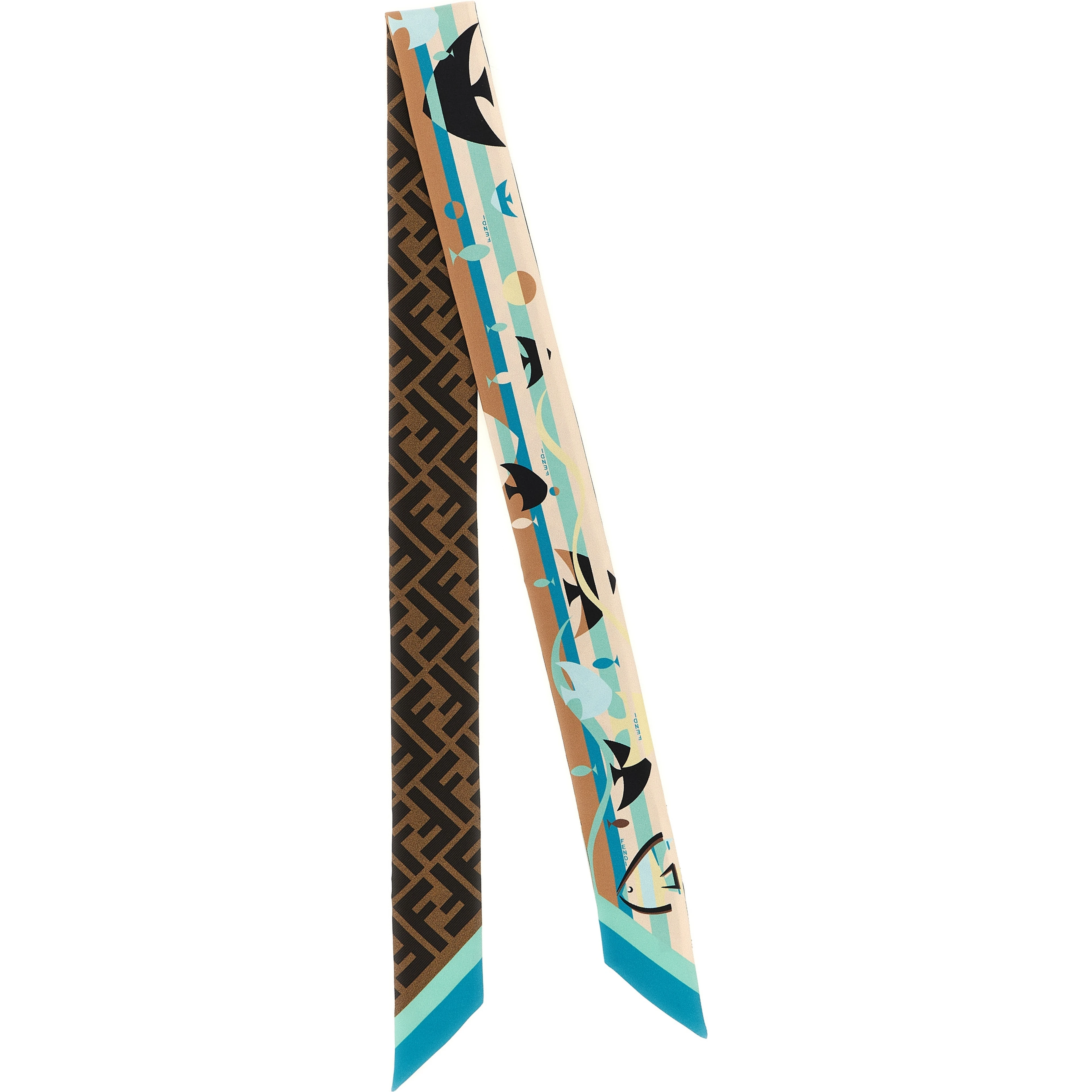 Multicolor Silk Foulard