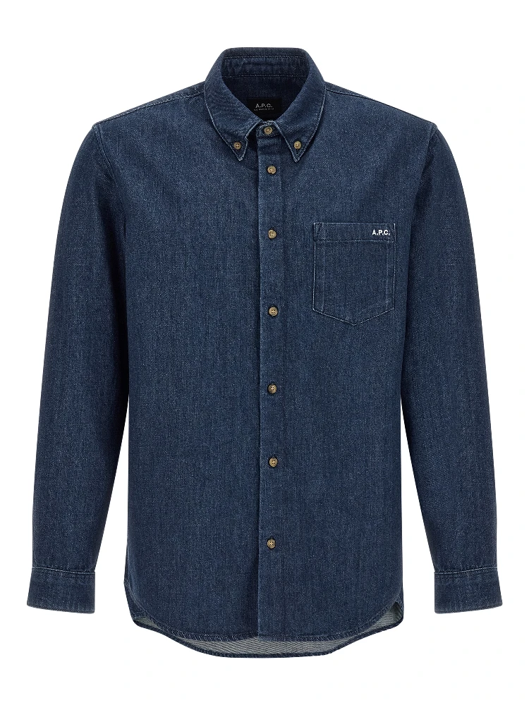 Blue Cotton Blouse