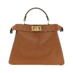 Brown Calfskin Crossbody Bag