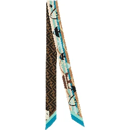 Multicolor Silk Foulard